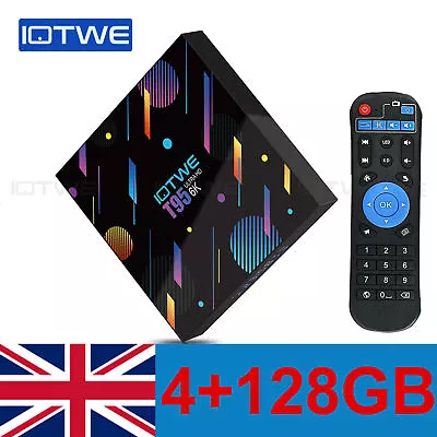 2024 Upgraded TV Box Android 11.0 Smart 5G WIFI 4+128GB 6K HDMI Media Player UK • £36.98