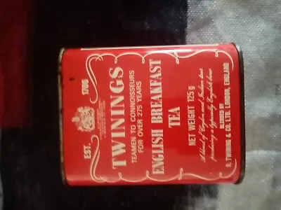 Twinnings English Breakfast Tea Collector Tin Vintage Price Includes Postage • $20