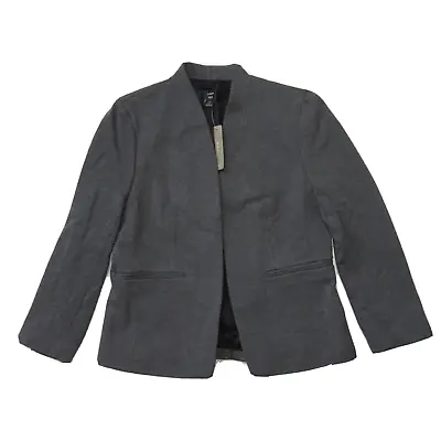 NWT J.Crew Going Out Blazer In Heather Dove Stretch Twill Open Front Jacket 2P • $85
