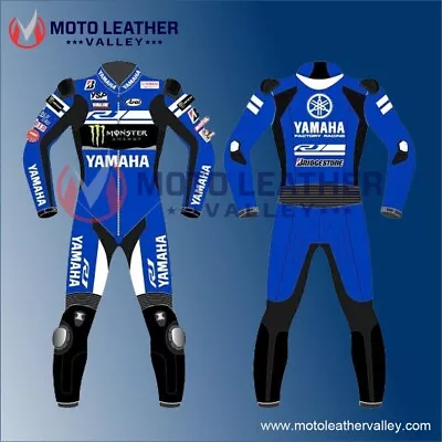 YAMAHA Motorcycle/Motorbike Leather Suit  Mens Racing Biker Leather Suits • $280