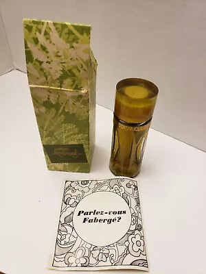 ORIGINAL 1oz FABERGE APHRODISIA FULL SPLASH BOTTLE BAKELITE CAP COLOGNE BOX BOOK • $40