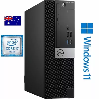 DELL OPTIPLEX 7060 WIFI CORE I7 8700 6CORE 16GB 512GB SSD WIN 11 SFF DESKTOP PC • $399