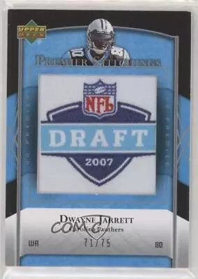 2007 UD Premier Stitchings Draft/Team Logos /75 Dwayne Jarrett #PS-12 Rookie RC • $6.29