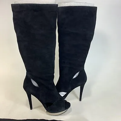 Velvet Angels Womens Delano Platform Boots Black US Size 6 B (M) EUR 36 • $60