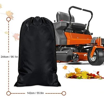 $18.79 • Buy 244x142cm Lawn Tractor Leaf Bag Grass Catcher Bag For Fast Leaf Collection