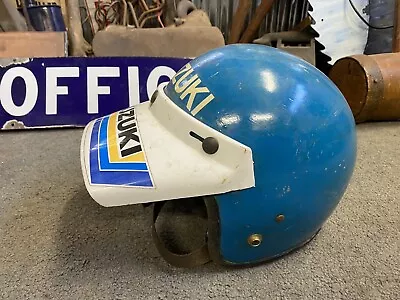 Vintage Suzuki Motorcycle Helmet 1970’s Australian Movie Prop • $180