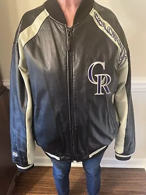 Colorado Rockies Leather Jacket Vintage 1990’s • $59.99