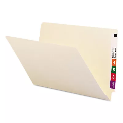 Smead Shelf Folders Straight Cut Single-Ply End Tab Legal Manila 100/Box 27100 • $35.88