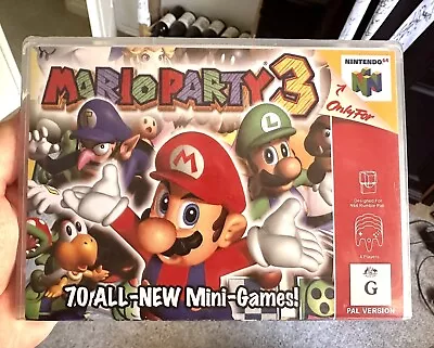 Mario Party 3 - PAL - N64 - Display Case • $19.95