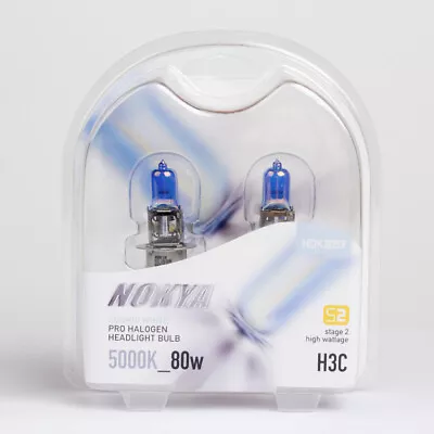 Nokya H3C Headlight Bulbs - Cosmic White 5000K 80W (Stage 2) NOK8059 • $25.44