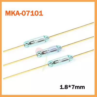 Reed Switch 10W Normally Open Induction Magnetic Switch 1.8mm X 7mm / MKA-07101 • $2.15