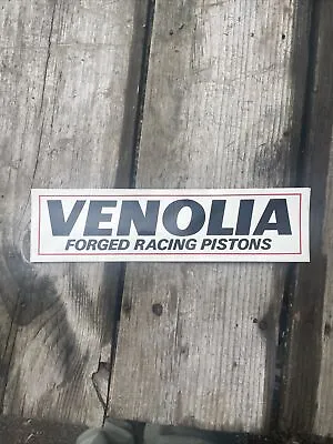 Vtg 80s 90s Venolia Pistons Racing Decal Sticker Street Outlaw NHRA Nascar 10” • $6.80