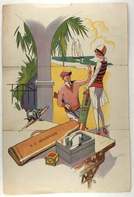 $12.99 • Buy 1920s Galveston Texas Missouri Pacific Railroad Travel Brochure Golf Fishing