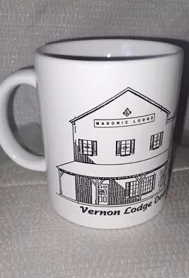 Masonic Lodge Vernon Dedication 8/17/96 Coffee Tea Cup Mug • $12.50