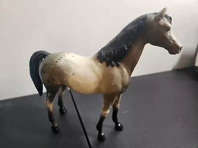 Vintage Breyer Family Arabian Mare Dapple Gray Speck 1960s 11x10   • $15.99