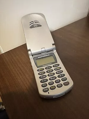 Mercedes Benz Silver Motorola Flip Cell Phone Used Untested • $150