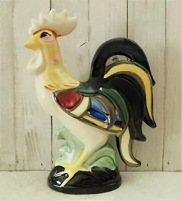 Vintage Colorful Ceramic Rooster Figurine - Japan  • $14