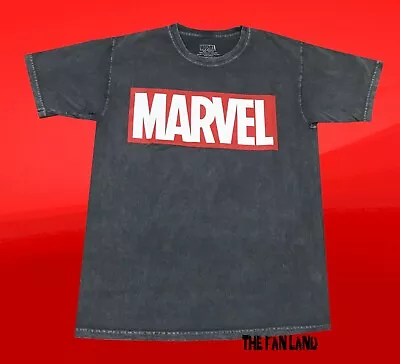 NEW Marvel Comics Logo Gray Vintage Mens T-Shirt • $19.95