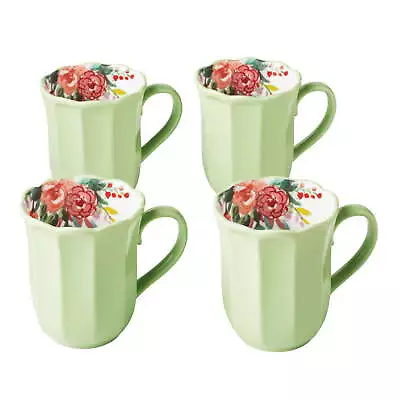 Painted Meadow 16-Ounce Ceramic Mugs Set Of 4 • $17.94