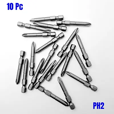 #2 Phillips 2  Impact Rated Screwdriver Bits 10pc • $8.75