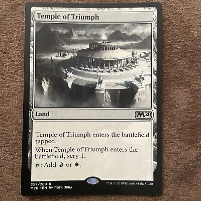 Temple Of Triumph MTG Alter Non-Factory Misprint Sunfaded Albino • $9.99