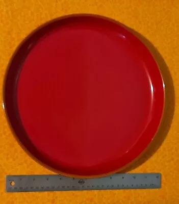 Red Ceramic Pasta Plate Spagetti Nachos Mexican Italian Platter • $16.50