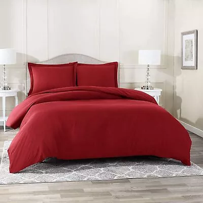 Bedding Items 1000 Thread Count Egyptian Cotton Burgundy Solid & Olympic Queen • £80.78