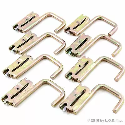 8 Square J Hook For E Track System Trailer Flatbed Helmet Jacket Rack Motorcycle • $58.98