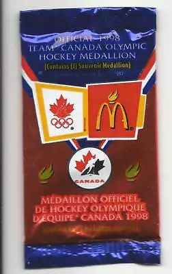 1997-98 McDonalds Team Canada Olympic Coin Unopened Pack Factory Sealed  • $1.99