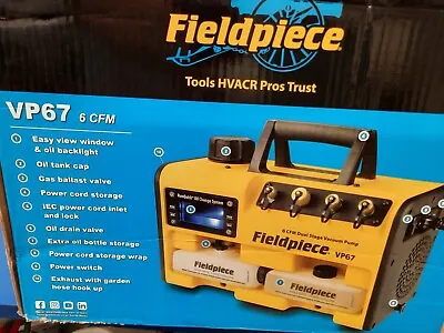 Fieldpiece Vp67 - 6cfm Vacuum Pump • $455