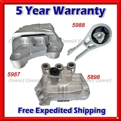 N702 Fits 2018-2020 Jeep Compass 2.4L AUTO 9 Speed Motor & Trans Mount 3pc • $149.39