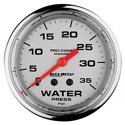 AutoMeter 200773-35 Marine Mechanical Water Pressure Gauge • $99.28