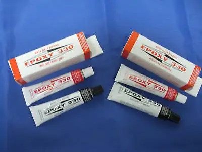 EPOXY 330 WATER CLEAR BONDING GEMS JEWELRY LAPIDARY GLUE CEMENT ADHESIVE 2 Packs • $21.50