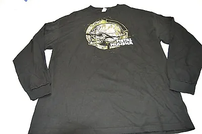 Metal Mulisha Skull Men's Long Sleeve T Shirt Graphic Crew Neck Black Size L NEW • $29.99