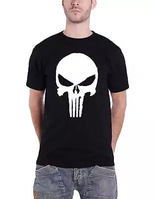 £14.95 • Buy Punisher T Shirt Jagged Skull New Official Marvel Comics Mens Black