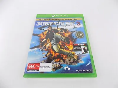 Mint Disc Xbox One Just Cause 3 III Free Postage • $16.90