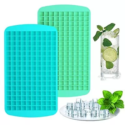 Upgrade Silicone Mini Ice Cube Trays 2 Pack 320 Small Ice Cube Molds Easier... • $9.98