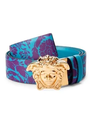 VERSACE Medusa Buckle Reversible Barocco Belt • $237.49