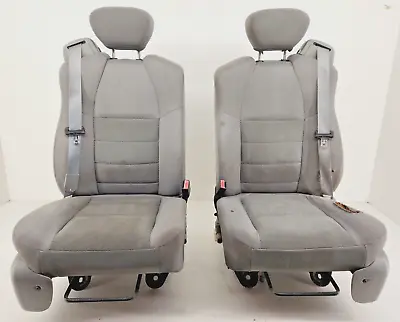 2002-2007 FORD F250 Super Duty Extended Cab Front Bucket Seats Gray Cloth Manual • $449.99