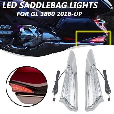 Motorcycle LED Saddlebag Accent Swoop Light Case For Honda Goldwing GL1800 2018- • $98.99