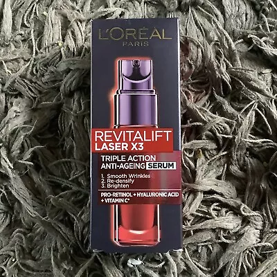 L'Oreal Paris Revitalift Laser X 3 TRIPLE ACTION ANTI-AGEING SERUM 30 Ml • £12.50