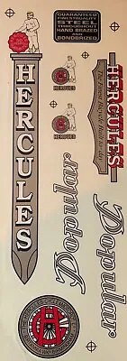 HERCULES Bicycle Stickers For Vintage HERCULES Bicycle • $29.99