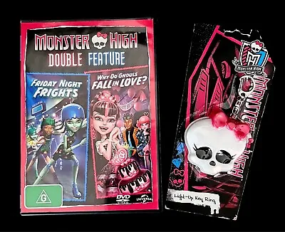 Monster High - Why Do Ghouls Fall In Love / Friday Night Frights Dvd & Key Chain • $29.11