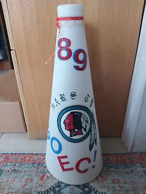 Vintage Washington Redskins 1989 Braves Cheerleader Megaphone • $99.95