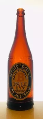 VINTAGE BOTTLE AMBER BROWN BEER  ‘NSW BOTTLE COMPANY’ BOTTLE 26Oz 1944 Label • $29.99