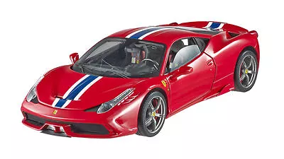 HOT WHEELS ELITE Ferrari 458 Speciale Red/Blue Stripe 1:18*Almost Sold Out! • $399