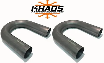 3  180 Degree 16ga Aluminized Mandrel U  Bend Exhaust Tubing 2 Pack • $54.99