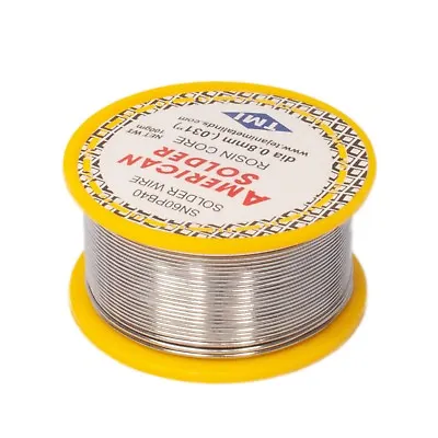 60/40 Tin/Lead Flux 2.0% 0.8mm Rosin Flux Solder Wire Roll (100 Gms) • $6.39