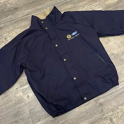 Vintage Ford UAW Jacket Union Line Kentucky Truck Men Size Medium USA Made Navy • $39.99