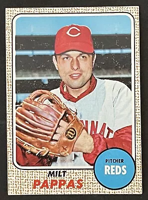 1968 Topps #74 Milt Pappas Of The Cincinnati Reds. • $2.46